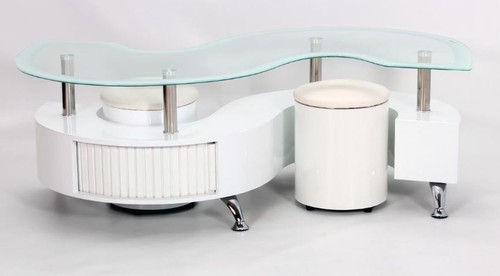 Glass coffee table - coffee,