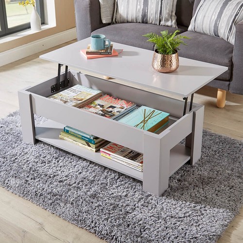 Grey wooden coffee - grey,