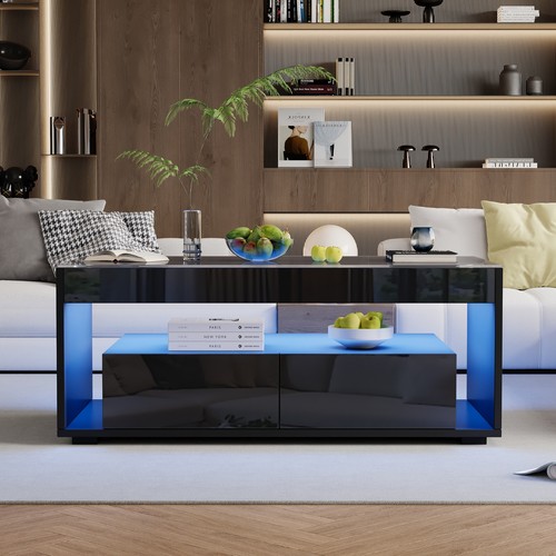 Coffee table with app led - with,