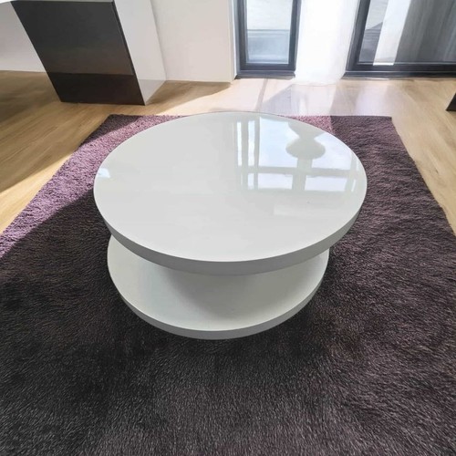 White coffee table high gloss - white,