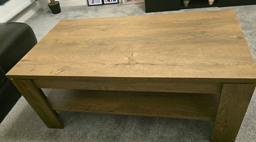 Rectangular brown wood - wood, coffee