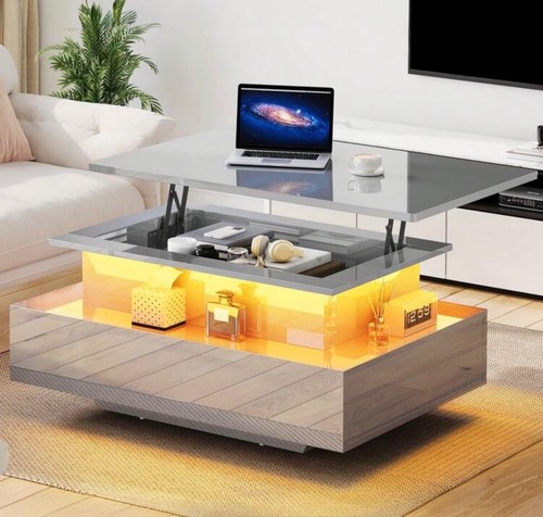 Lift top led coffee - led, table