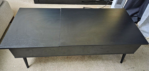 Black rectangular lift top - rectangular, lift-top