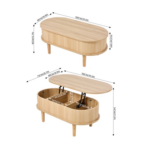 Lift top coffee table with - coffee,