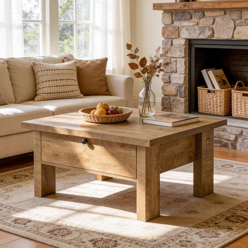 Tribesigns square coffee - coffee, table