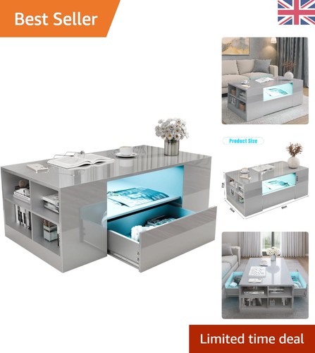 High gloss rectangular coffee - gloss,