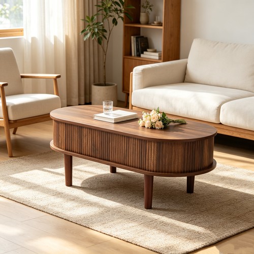 Modern oval lift - oval, coffee