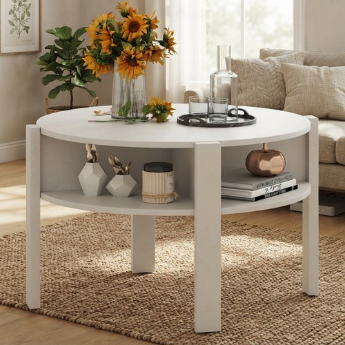 Modern white round - white,