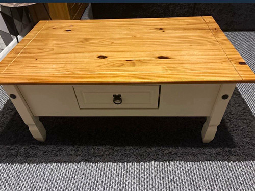 Wooden coffee table drawer - coffee,