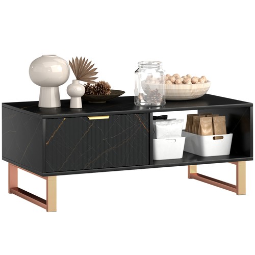 Homcom coffee table - coffee, living