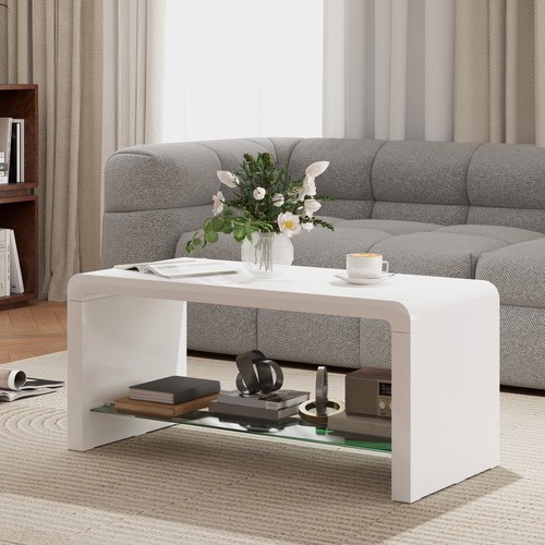 High gloss coffee table with - high,