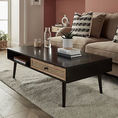 Coffee table matt - coffee, black