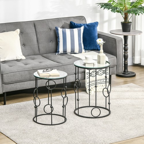 Nesting round coffee table - nesting,