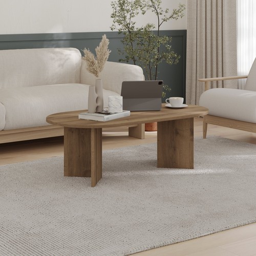 Halvra 119cm oval coffee table - oval,
