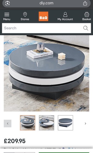 Triplo coffee table high - high, gloss
