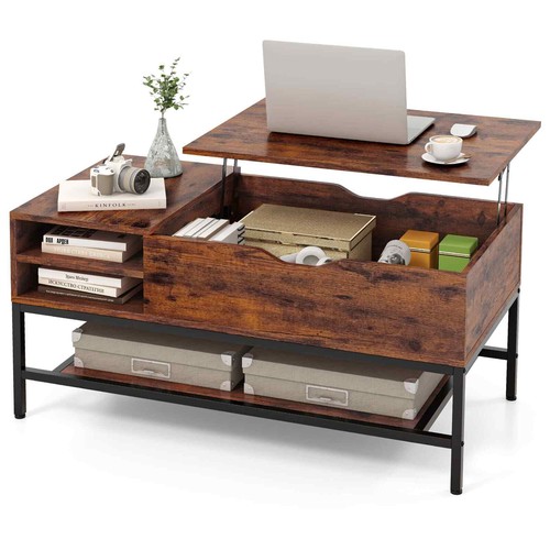 Costway lift top coffee table - costway,