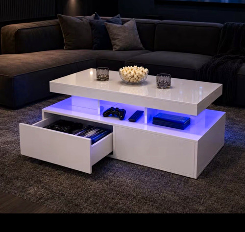 White glossy rectangular - white,