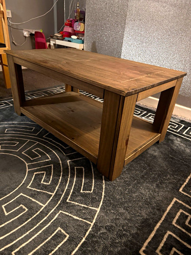 Rectangular dark brown - dark, wood