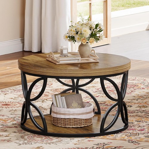 Inch round coffee table - 31.5-inch,