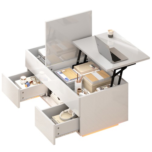 Lift top coffee table - coffee,