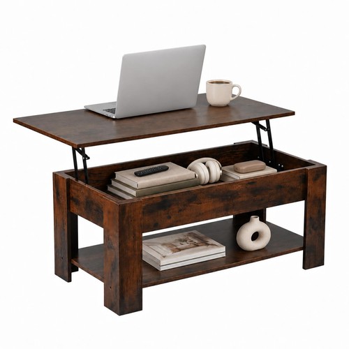 Lift rustic coffee table - lift, up