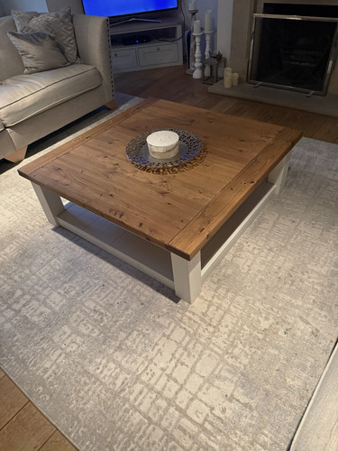 Square wood coffee table - square,
