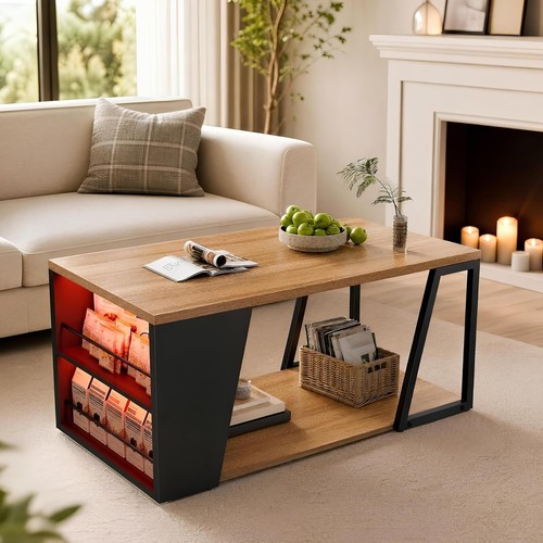Coffee table with tier - table,