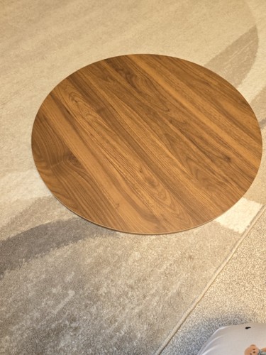 Round tier coffee table wood - 2,