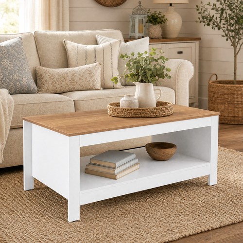 Rectangular coffee table - coffee, with