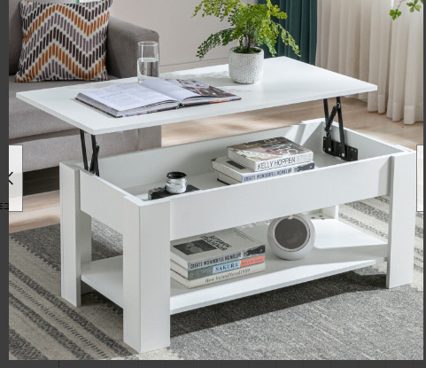 Coffee table with storage lift - coffee,