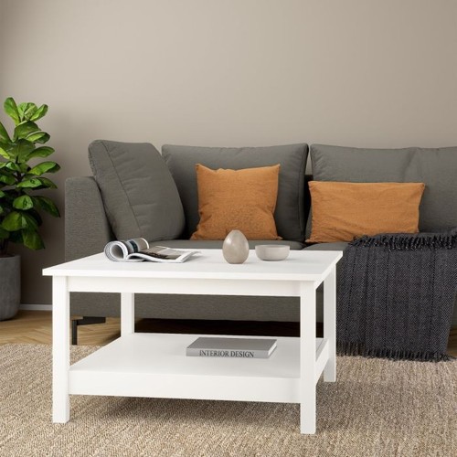 White coffee table with - table, lower