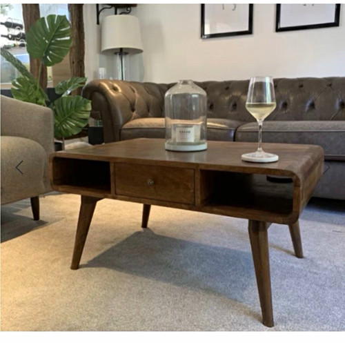 Rectangular brown wood effect - rectangular,