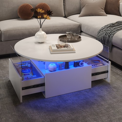 Led coffee table with - coffee,