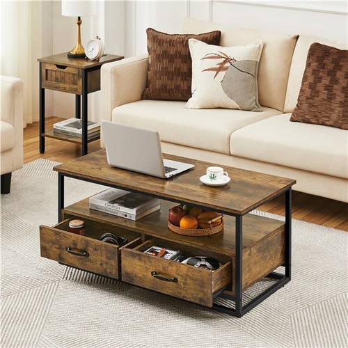 Coffee table storge - table, drawers