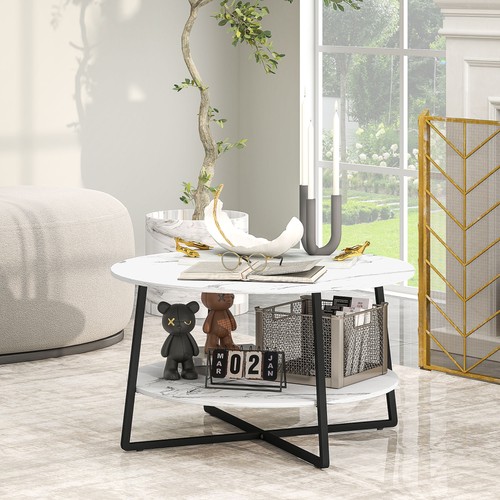 Tier round coffee table - 2-tier,
