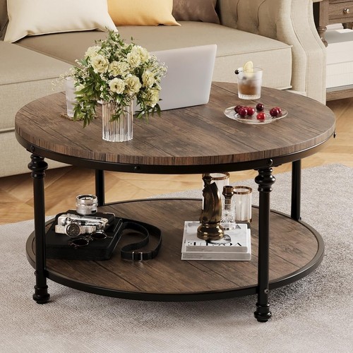 Coffee table tier round - round, wood