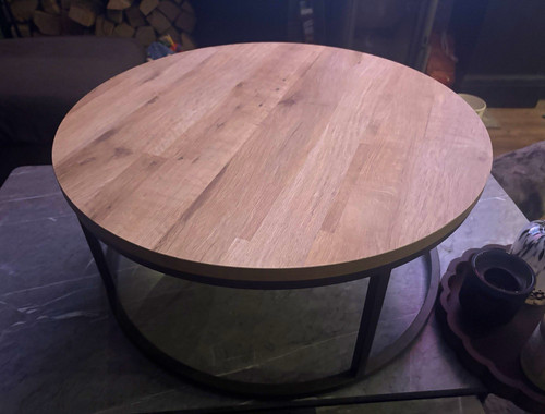Round coffee table wood - round,