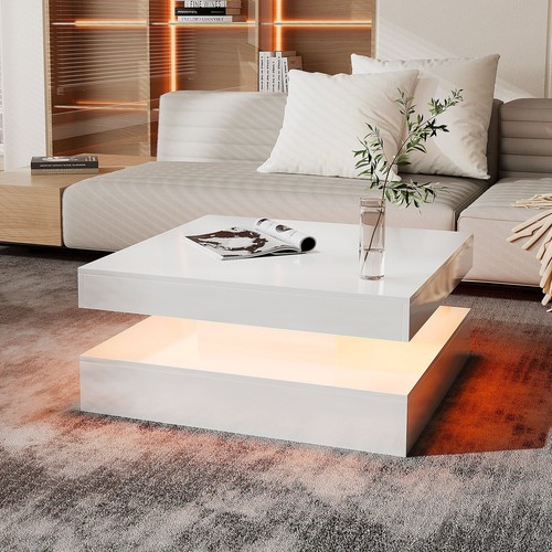 High gloss square led coffee - gloss,