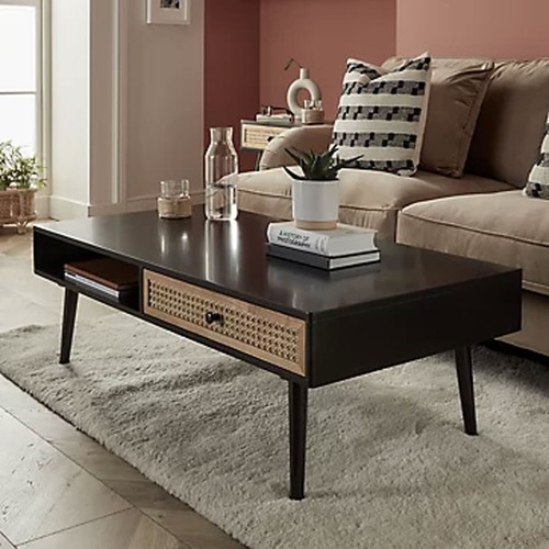 Coffee table matt black - coffee,
