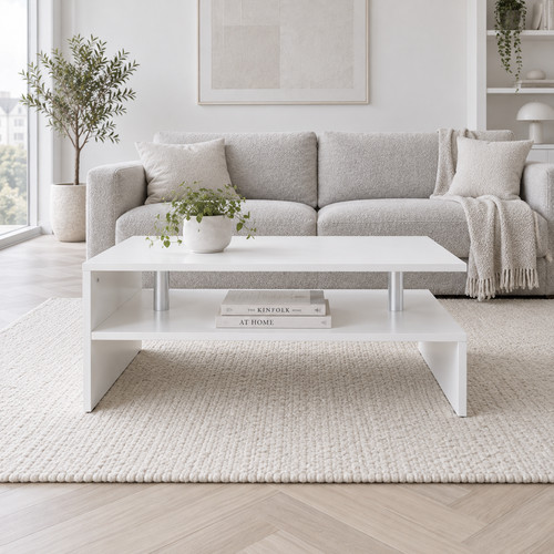 White coffee table - white,